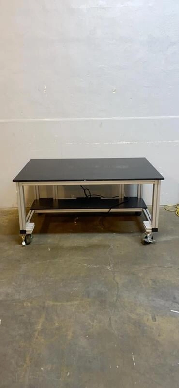 59x39x30 Rolling Lab Desk Table Epoxy Top