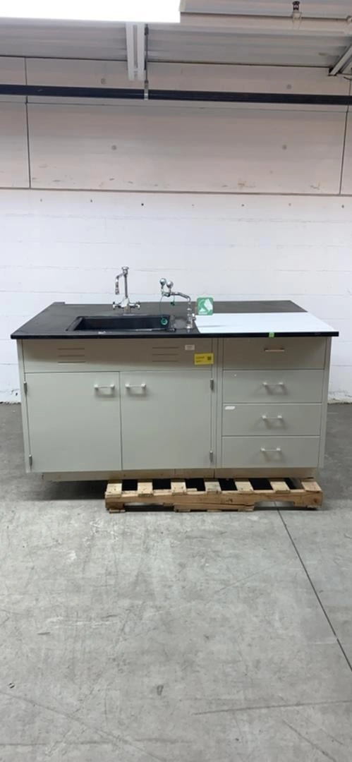 Used 67x48" St Charles Casework Sink w/ Faucet Eyewash Counter Top