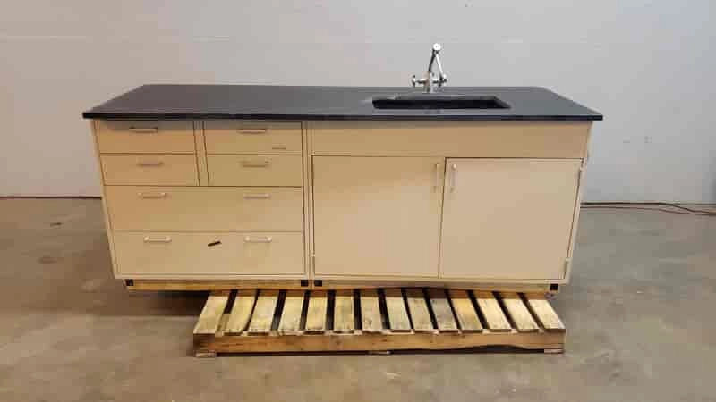 Fisher Hamilton 7' Sink Bundle Lab Casework Bench Metal (SKU: 5556AA)