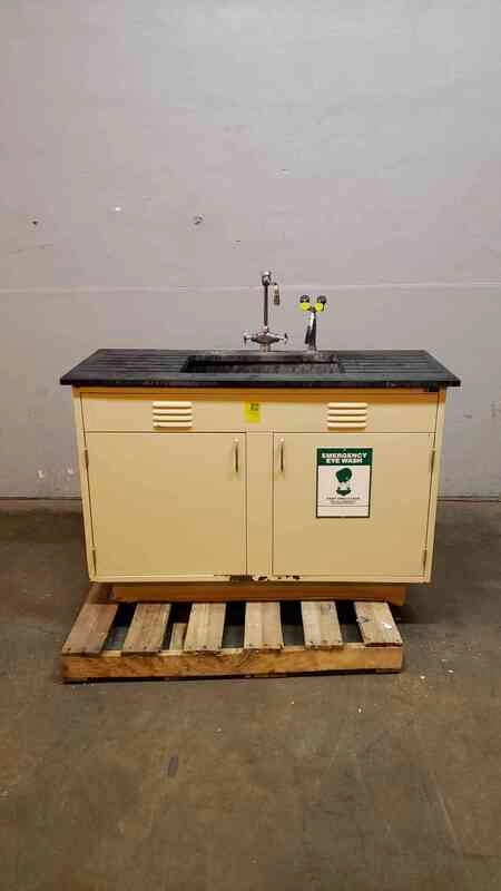 Kewaunee Sink Bundle Casework Faucet &amp; Eyewash 55x30x36 (SKU: 2492AA)