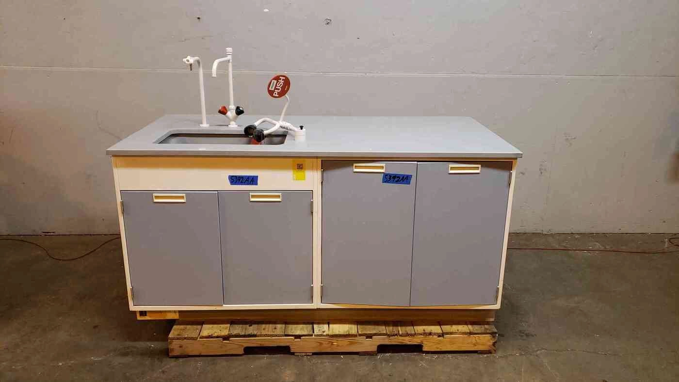 Fisher Hamilton 73" Lab Sink Casework w/ Fixtures &amp; Eyewash (SKU: 5392AA)(5392AA)