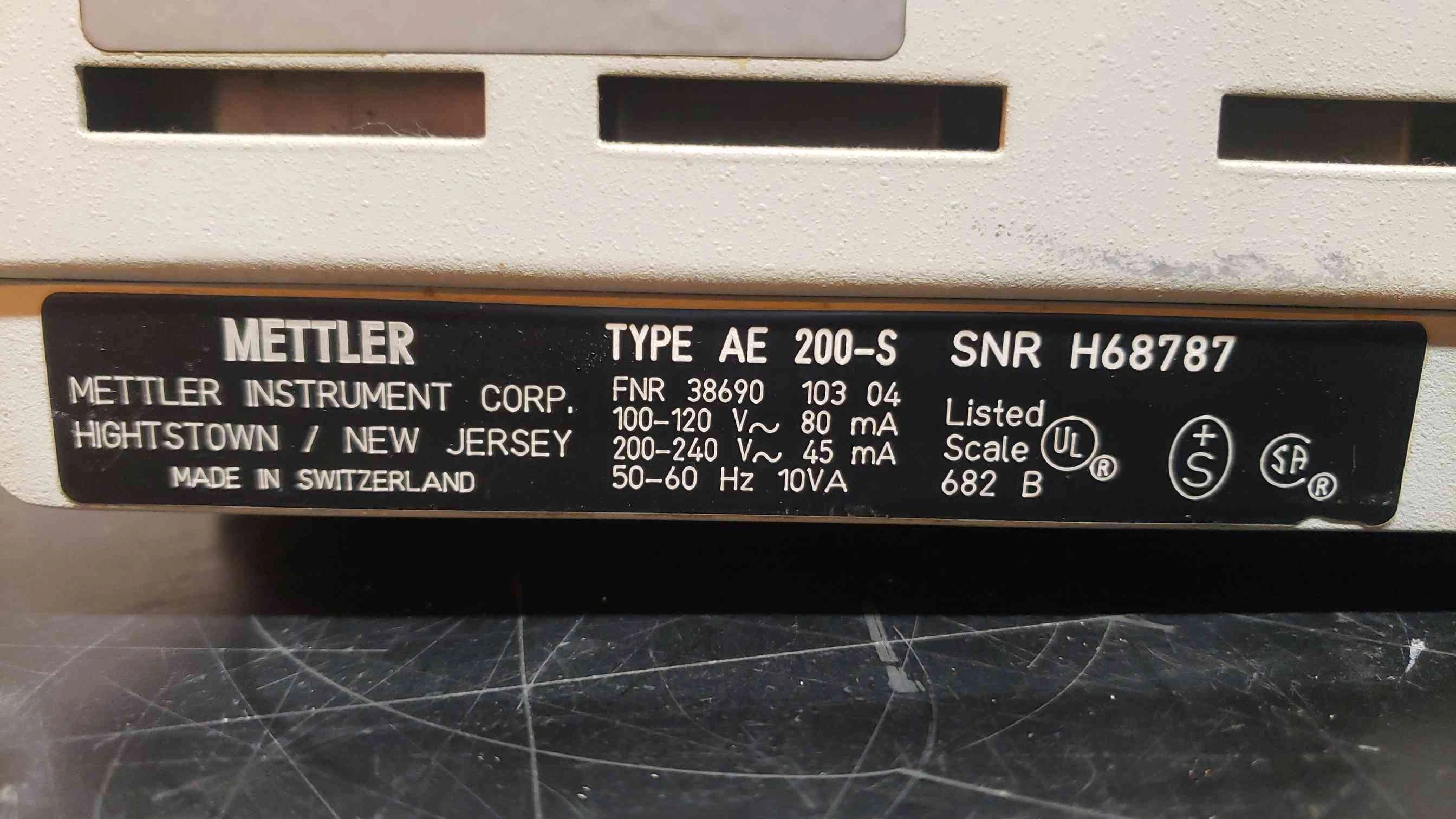 Mettler-Toledo AE 200 Digital Analytical Lab Scale (SKU: 4466AA)(4466AA)