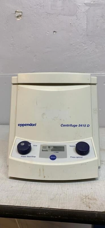 Eppendorf Centrifuge 5415D in working condition prior to being moved to storage