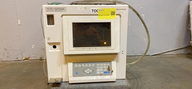 Shimadzu TOC-5000A Total Organic Carbon Analyzer in working condition prior to being moved to storage