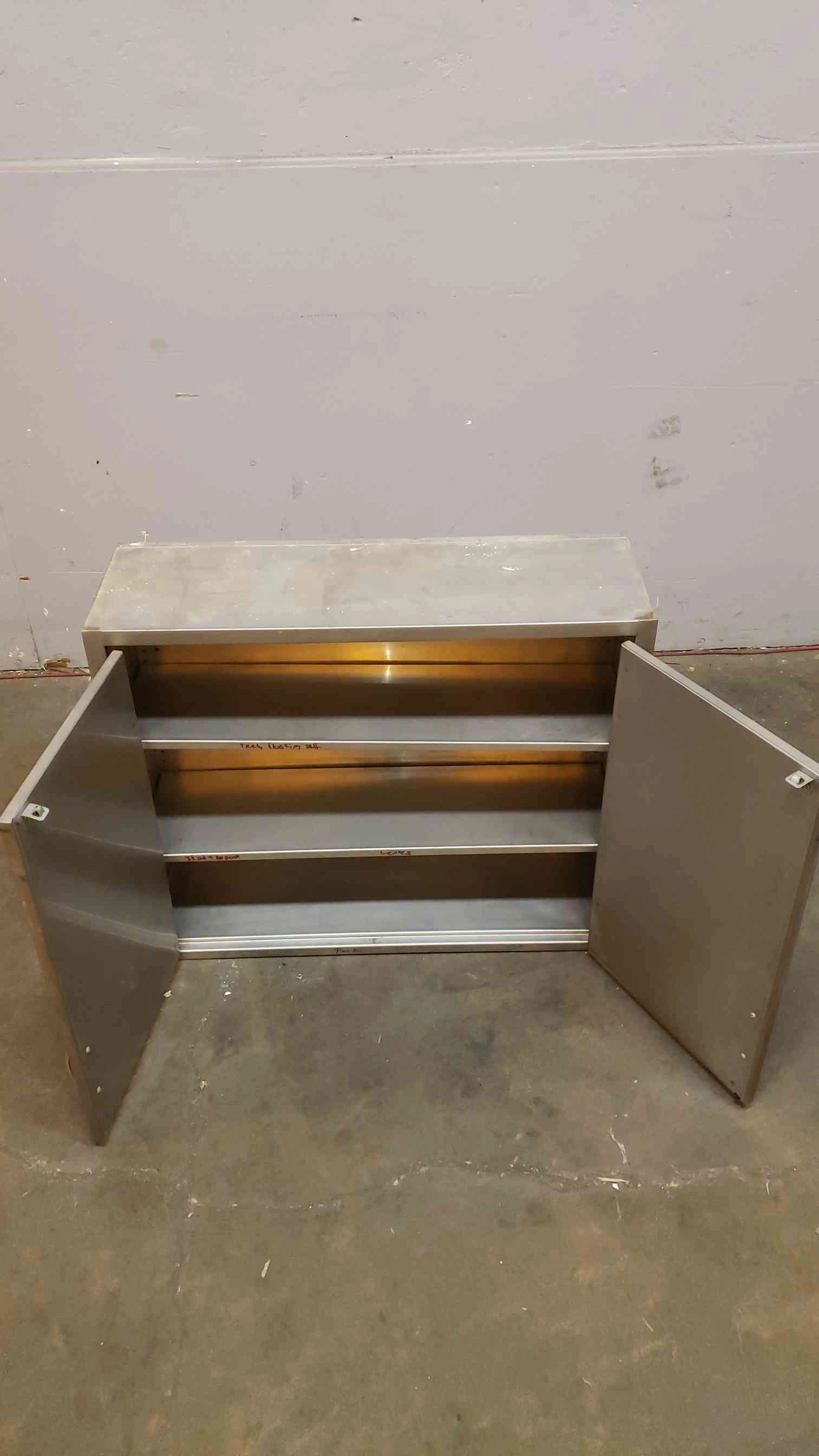 3' Kewaunee Stainless Steel Solid Overhead (SKU: 3980AA)(3980AA)