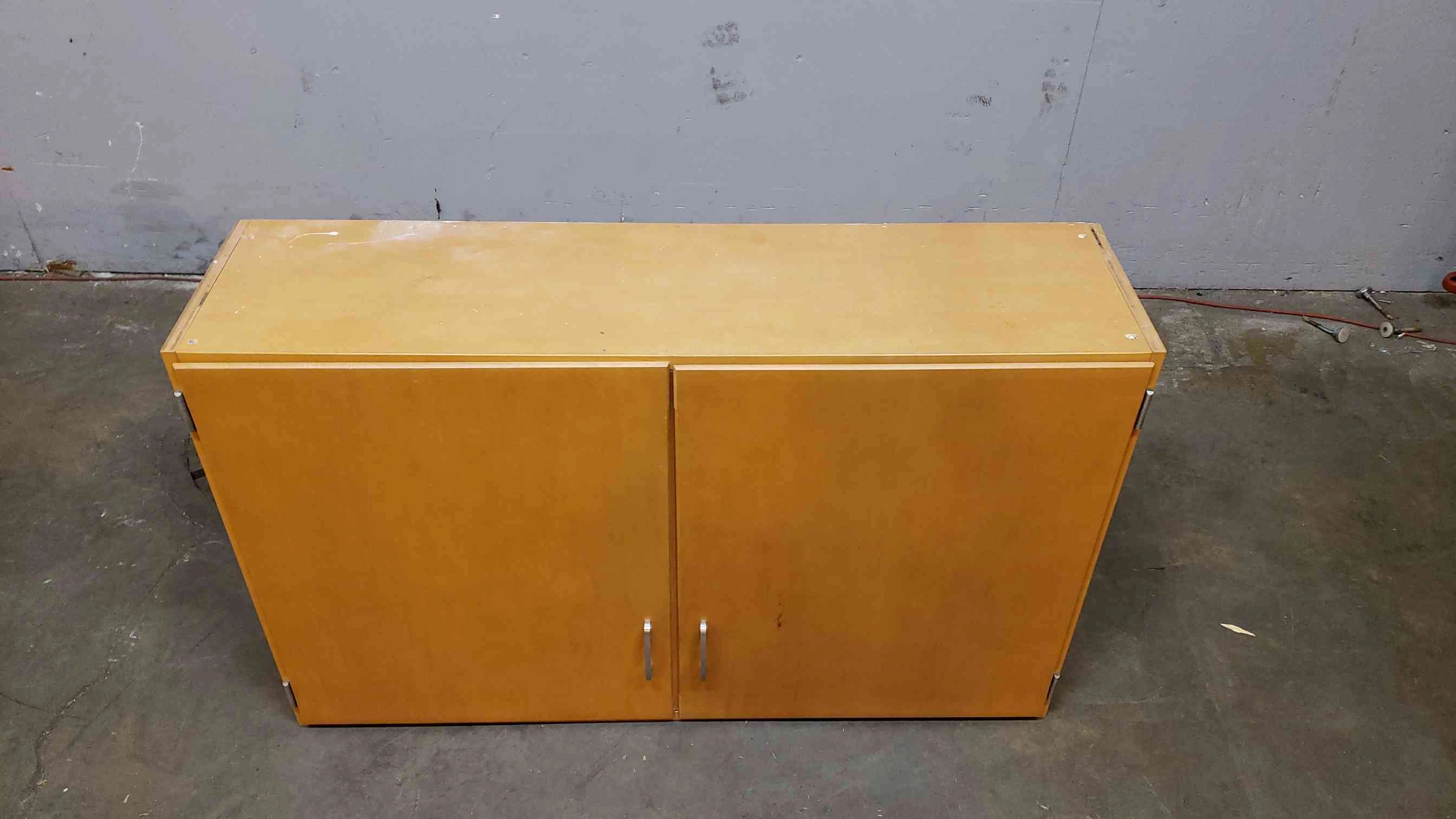 4' Kewaunee Wood Overhead Casework Cabinet with Shelves (SKU: 3970AA)(3970AA)