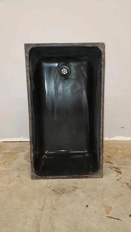 30" Black Epoxy Sink
