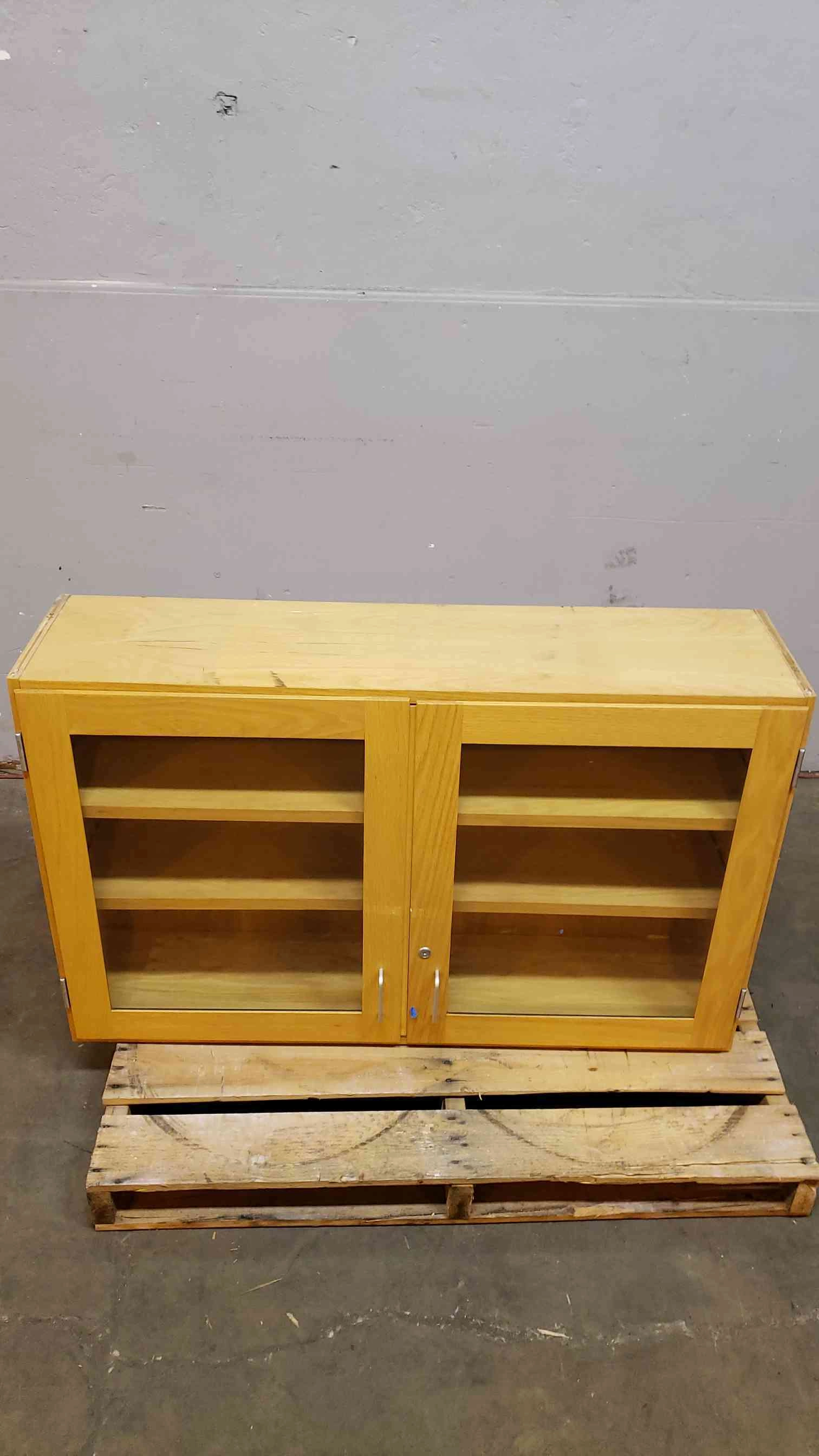 4' Jamestown Wood / Glass Door Swinging Overhead Casework (SKU: 3971AA)(3971AA)