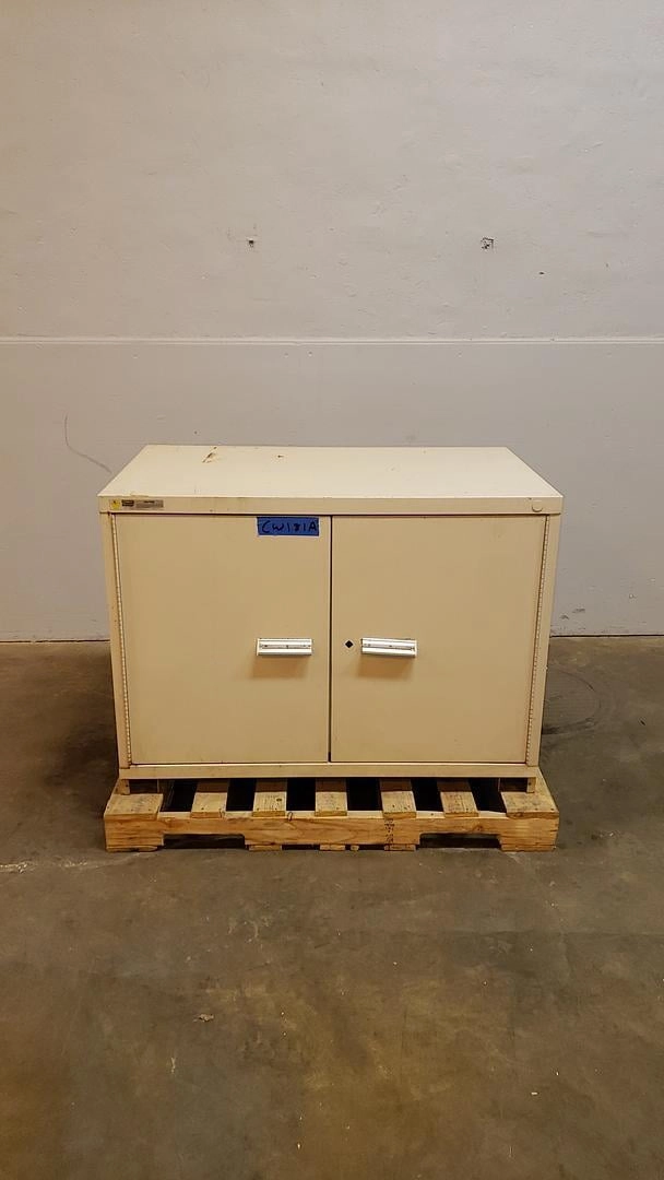 Used 45" STANLEY Vidmar 2 Door Storage Cabinet