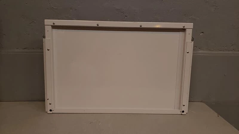 30" White Metal Shelf