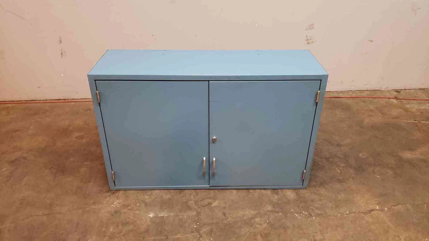 4' Blue Kewaunee Metal Lab Overhead Casework with Shelf(101011)