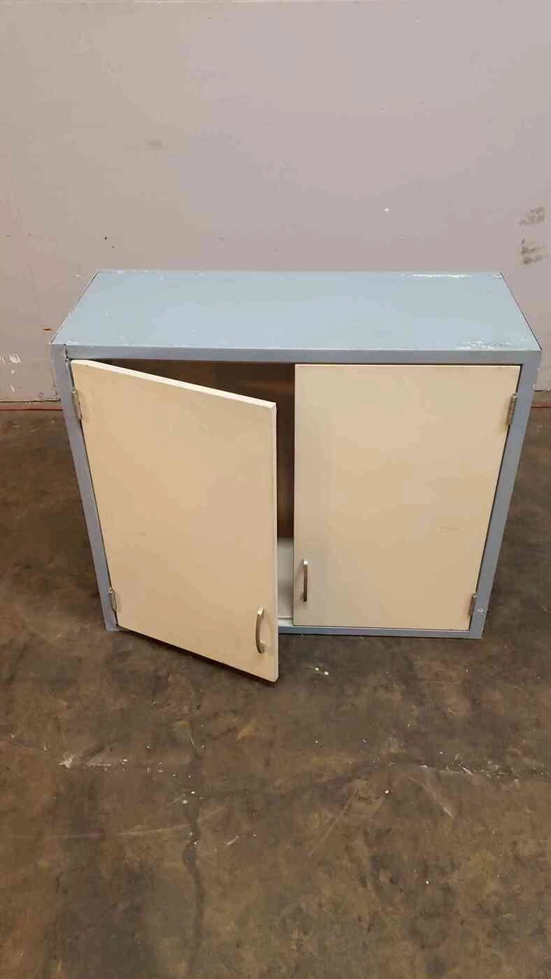 3' Blue and White Kewaunee Overhead Lab Casework Cabinet(101012)