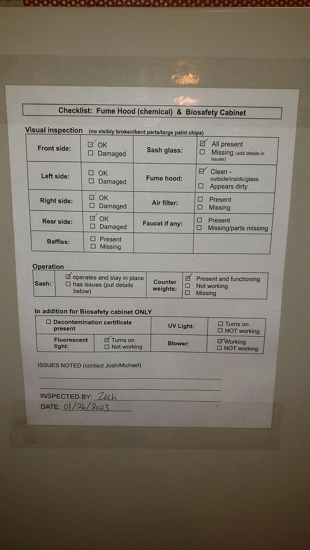 6' LABCONCO Purifier Class II Biosafety Cabinet Fume Hood(S6LLST10397)