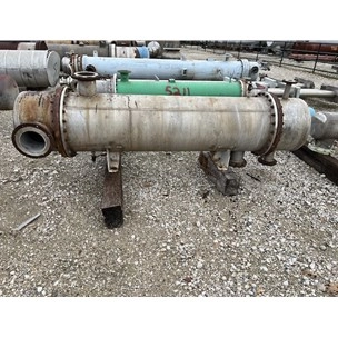 602 Sq Ft Manning &amp; Lewis Stainless Steel Shell &amp; Tube Heat Exchanger