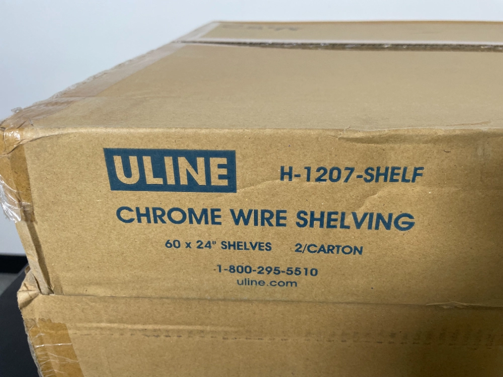 ULINE 5' Chrome Wire Shelving