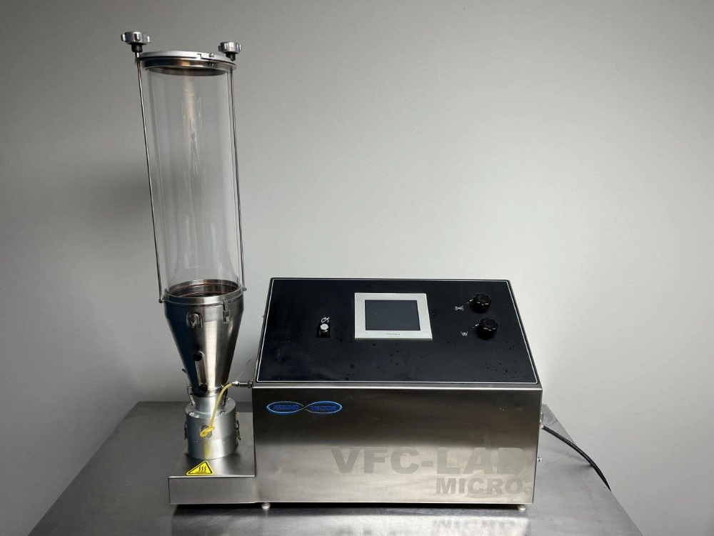 Vector Fluid Bed VFC-LAB MICRO with Stainless Steel Mobile Cart | LabX.com