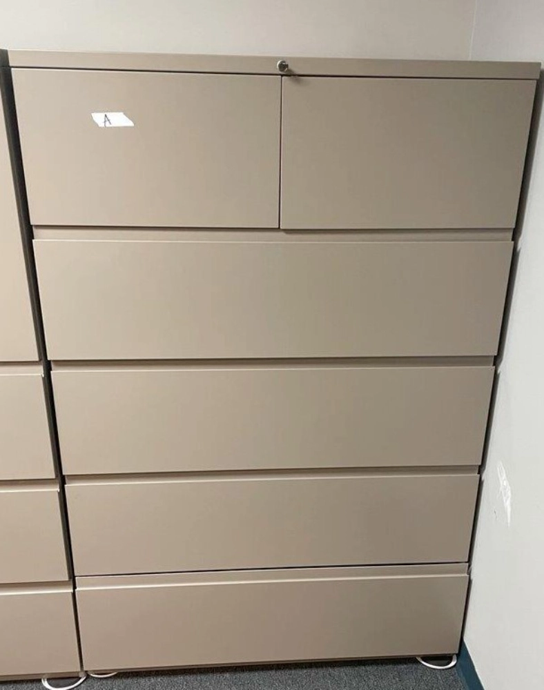 Large Beige Filing Cabinets