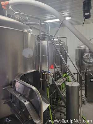 ABE 15 BBL Or 17.6 HL Brewhouse With 2 Vessels Auto DF Brewhouse Mash Tun Tank And Accessories