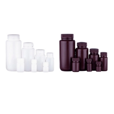 Nest 500ml Natural Color Round HDPE Storage Bottle, Wide Mouth, Sterile, 5/Pk, 50/Cs 341101