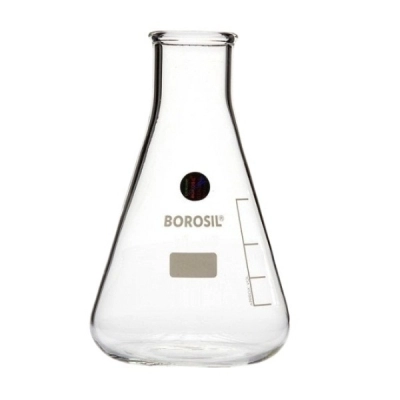 Foxx Life Sciences Borosil Flasks, Erlenmeyer, Ground Glass Neck, 50mL, 19/26, CS/10 5000012