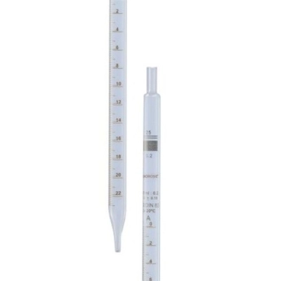 Foxx Life Sciences Borosil Pipettes, Serological, Class B, 5.0mL x 0.05mL, CS/20 7080P05D