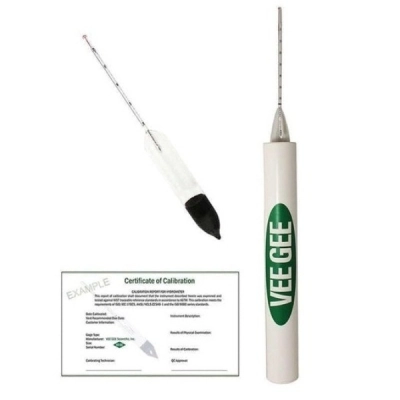 Veegee Scientific 145 to 165, Alcohol Hydrometers With NIST Certificate 6613-P-C
