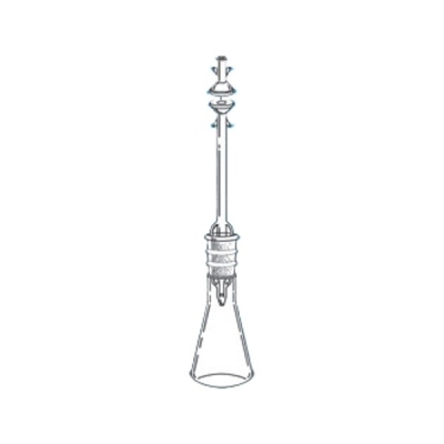Ace Glass Arsenic Limit Test Distillation Apparatus, Flask, Chimney, Adapter Tube, Springs 6544-46