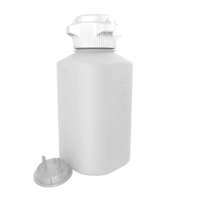 Foxx Life Sciences 4L Polypropylene (PP) Heavy Duty Vacuum Bottle - 1/4" Hose Barb 165-4202-OEM