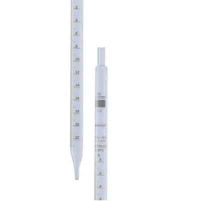 Foxx Life Sciences Borosil Pipettes, Serological, 25mL x 0.1mL, Individual Cert, CS/10 7081P09D