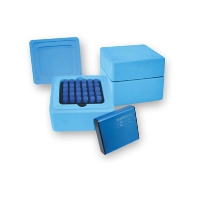 Nest Ice Free Cool Box For 30 Tubes, 2ml, with Freezing Block, 1/Pk, 1/Cs 200103