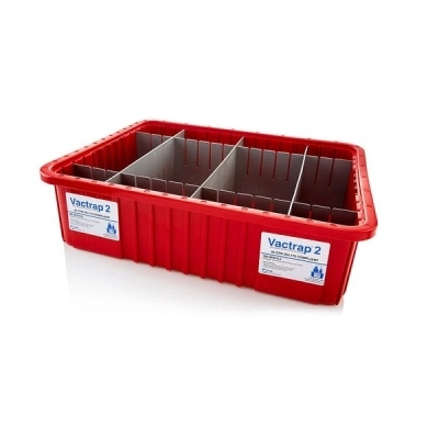 Foxx Life Sciences Vactrap2, XXL Red Bin w/ Dividers 300-0010-FLS