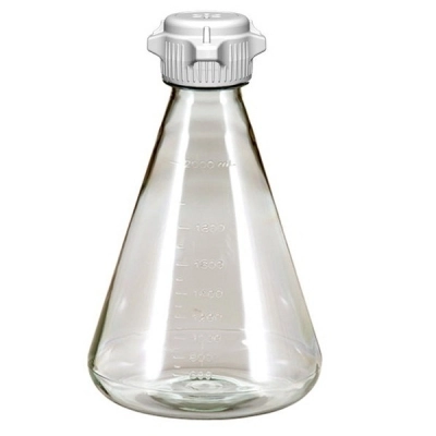 Foxx Life Sciences 2L EZclear Erlenmeyer Flask w/ 53B Vented VersaCap, Sterile 6/Case 248-5132-OEM