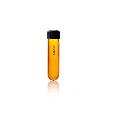 Foxx Life Sciences Borosil Amber Culture Tubes Media Round Bottom 30 mL Borosilicate 9901010