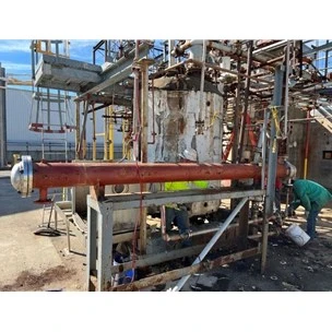 Used 91 Sq Ft Taylor Tank Company (Rubicon) Stainless Steel Shell &amp; Tube Heat Exchanger For Sale