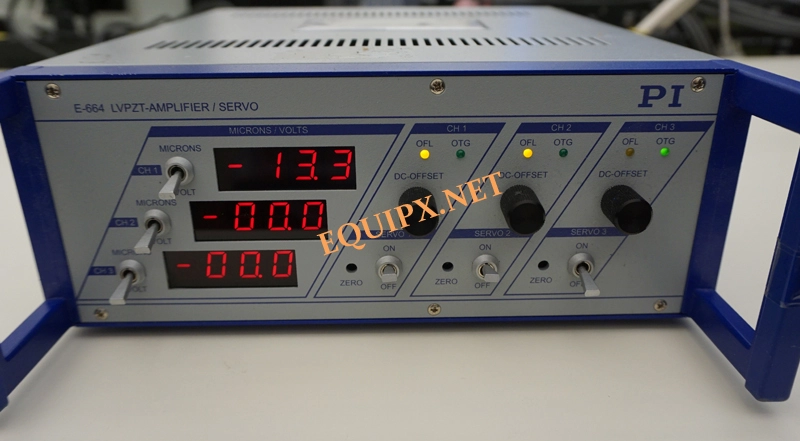 PI E-664.S3 NanoCube&reg; piezo controller, 3 axes, strain gauge sensors, -20 to 120 V (4780)