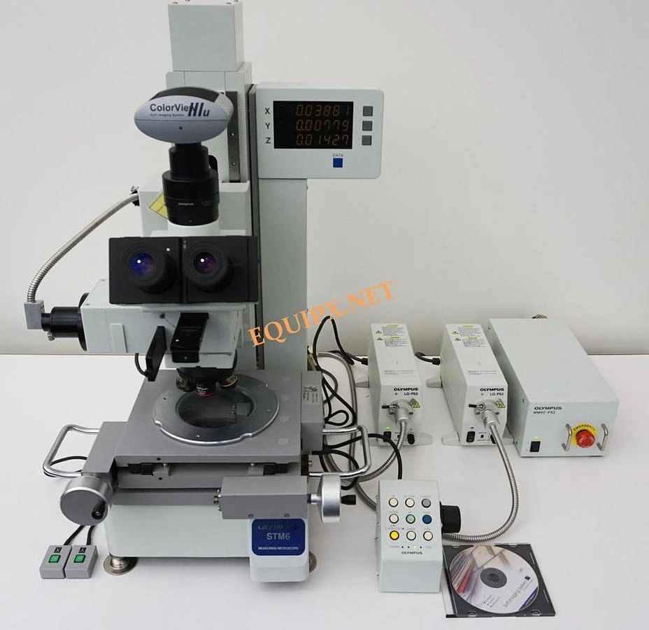 Olympus STM6-F21-3 3 axis motorized measuring microscope with 0.1