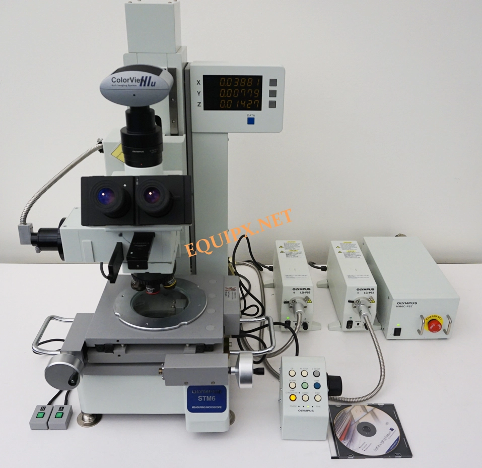 Olympus STM6-F21-3 3 axis motorized measuring microscope with 0.1um readout (4803)