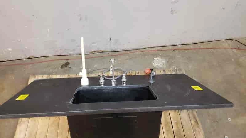 5' Epoxy Sink W/ Countertop Hose &amp; Faucets (SKU: 2560AA)