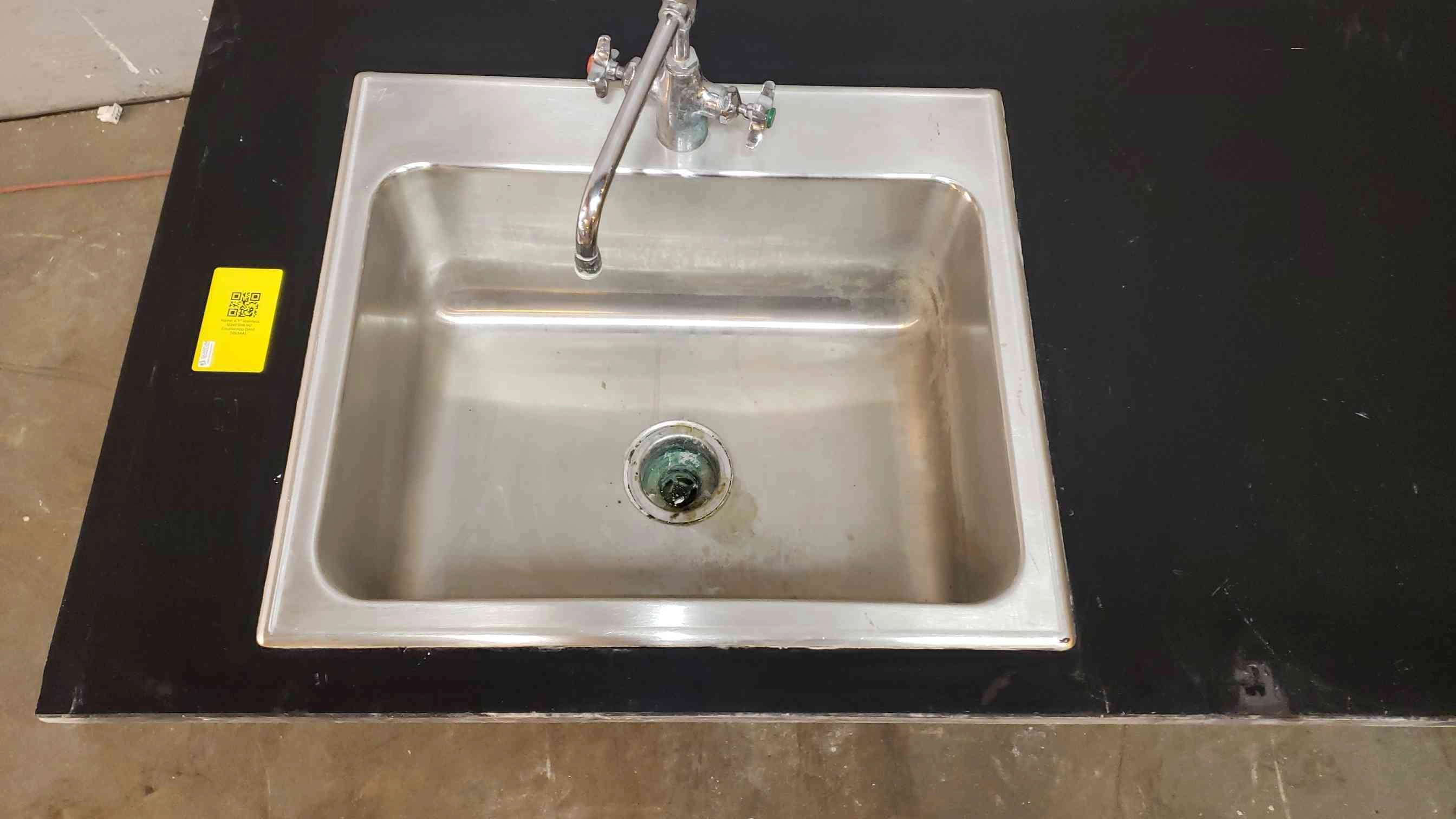 73"x30" Epoxy Countertop w/ Stainless Basin Insert &amp; Faucet (SKU: 2063AA)(2063AA)