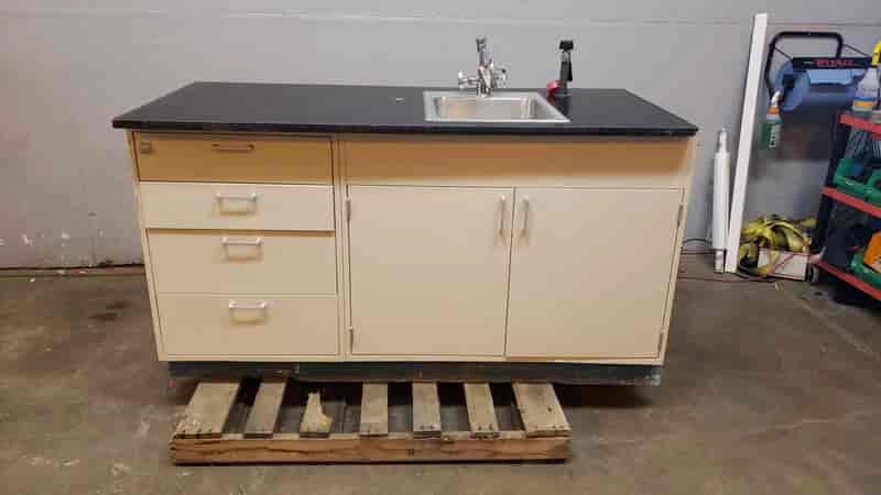 Fisher Hamilton 5'6" Sink w/ Drawers Stainless Basin Hose &amp; Faucet (SKU: 2092AA)