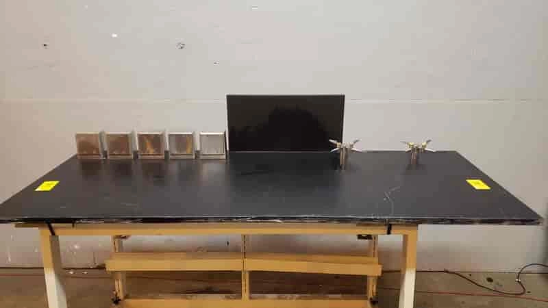 6'7"x30" Black Epoxy Countertop W/ Electrical Boxes (SKU: 2088AA)