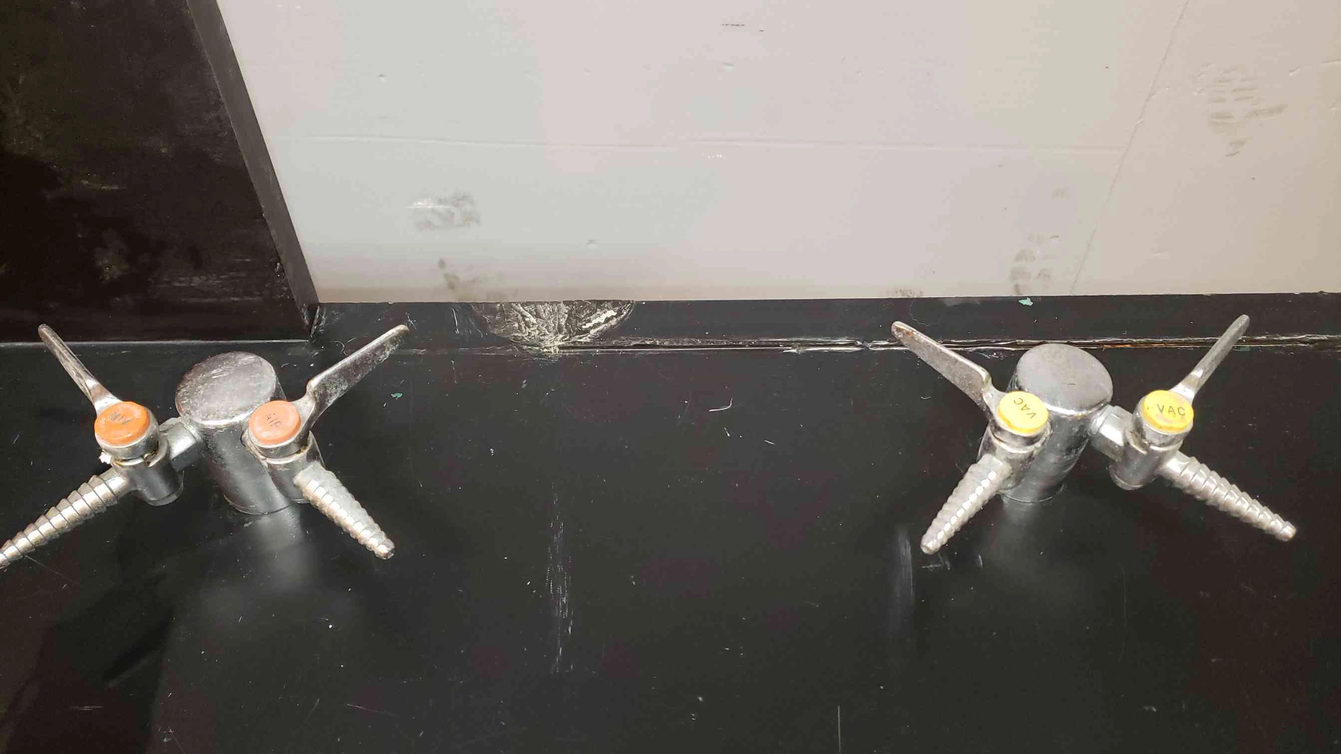 6'7"x30" Black Epoxy Countertop W/ Electrical Boxes (SKU: 2088AA)(2088AA)