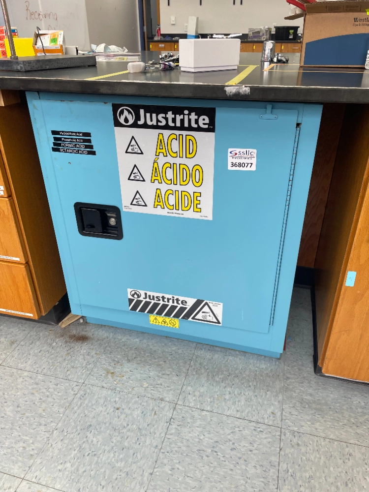 Justrite Sure-Grip EX 15 Gallon Acid Storage Cabinet