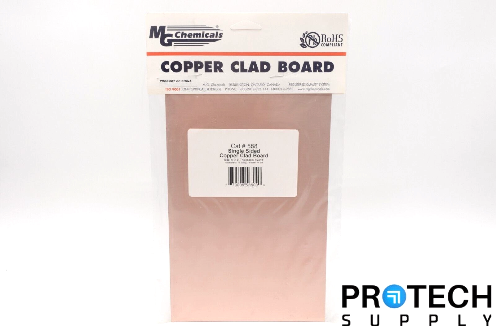 MG Chemicals 588 1-Sided 6" x 9" Copper Clad Board