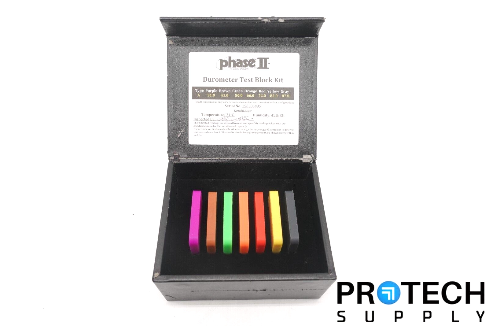Phase II PHT950-25 7pc Durometer Shore "A" Test Bl