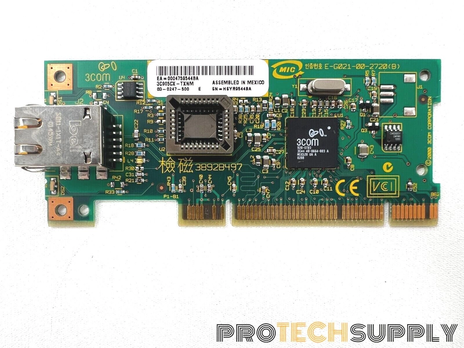 3com 3C905CX-TXNM 10/100Mbps PCI Network Card with