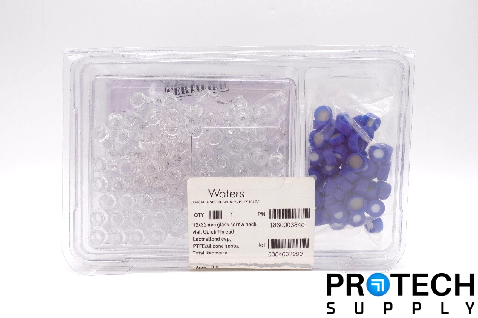 WATERS Clear Glass 12x32mm Screw Neck Vial (Aprx. 
