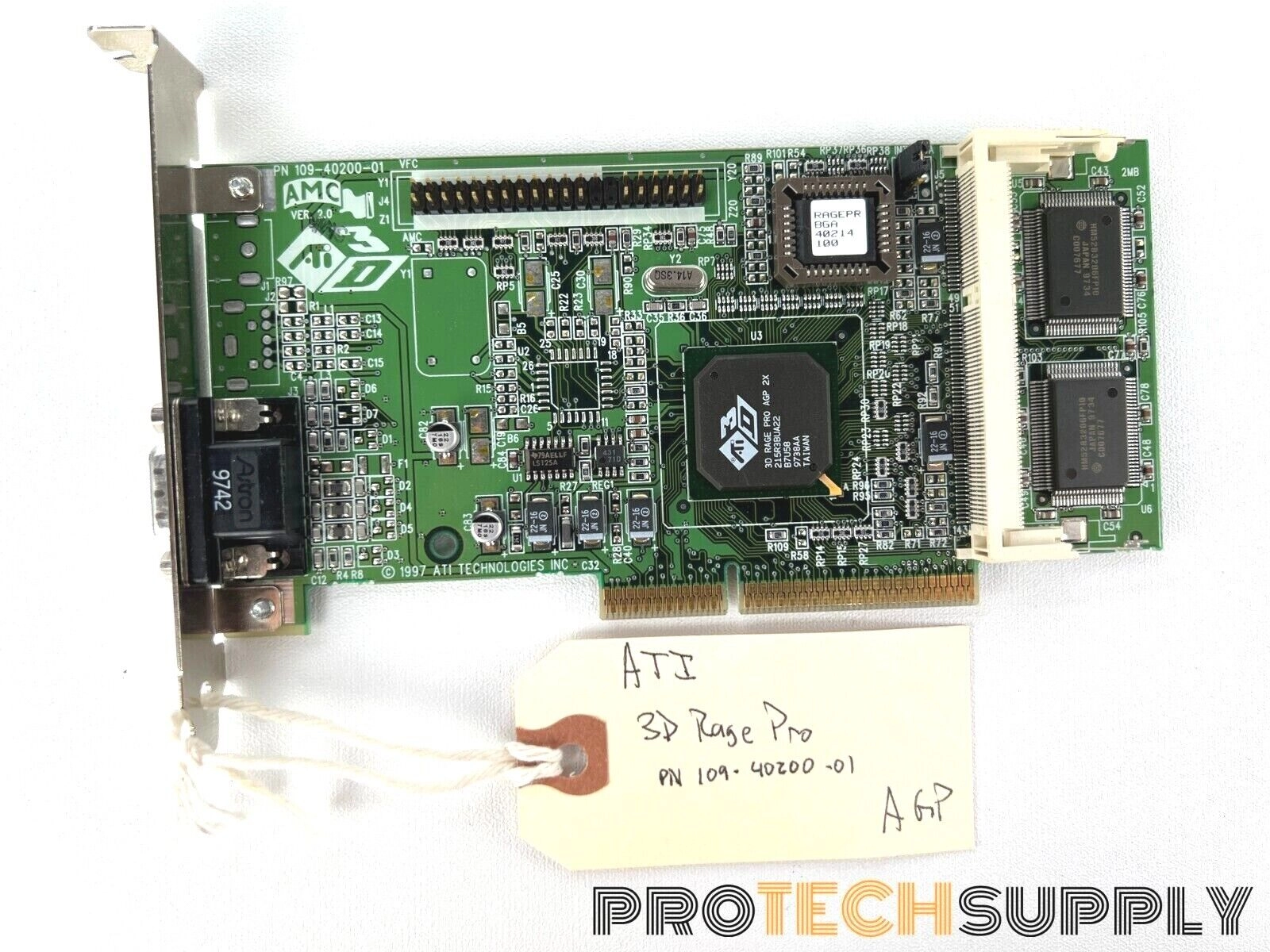 ATI 3D Rage Pro Graphics Card GPU 109-40200-01 wit | LabX.com