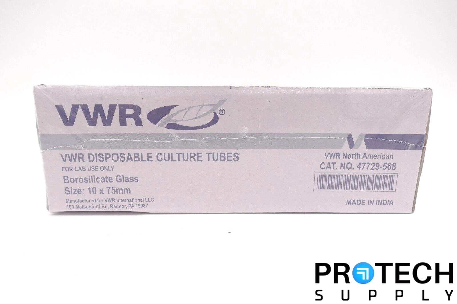 (250pcs) VWR 47729-568 Culture Tube Borosilicate G