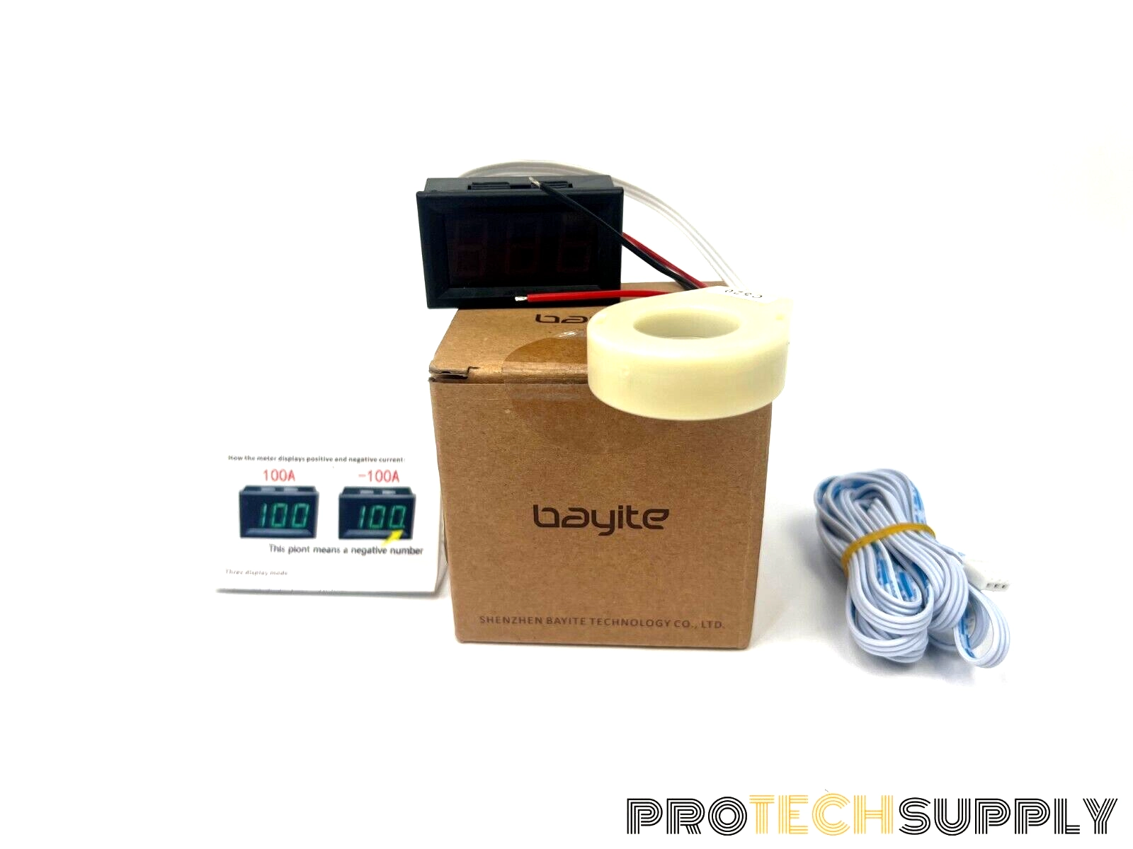Bayite DC 5-120V Current Voltage Amp Meter Sensor 